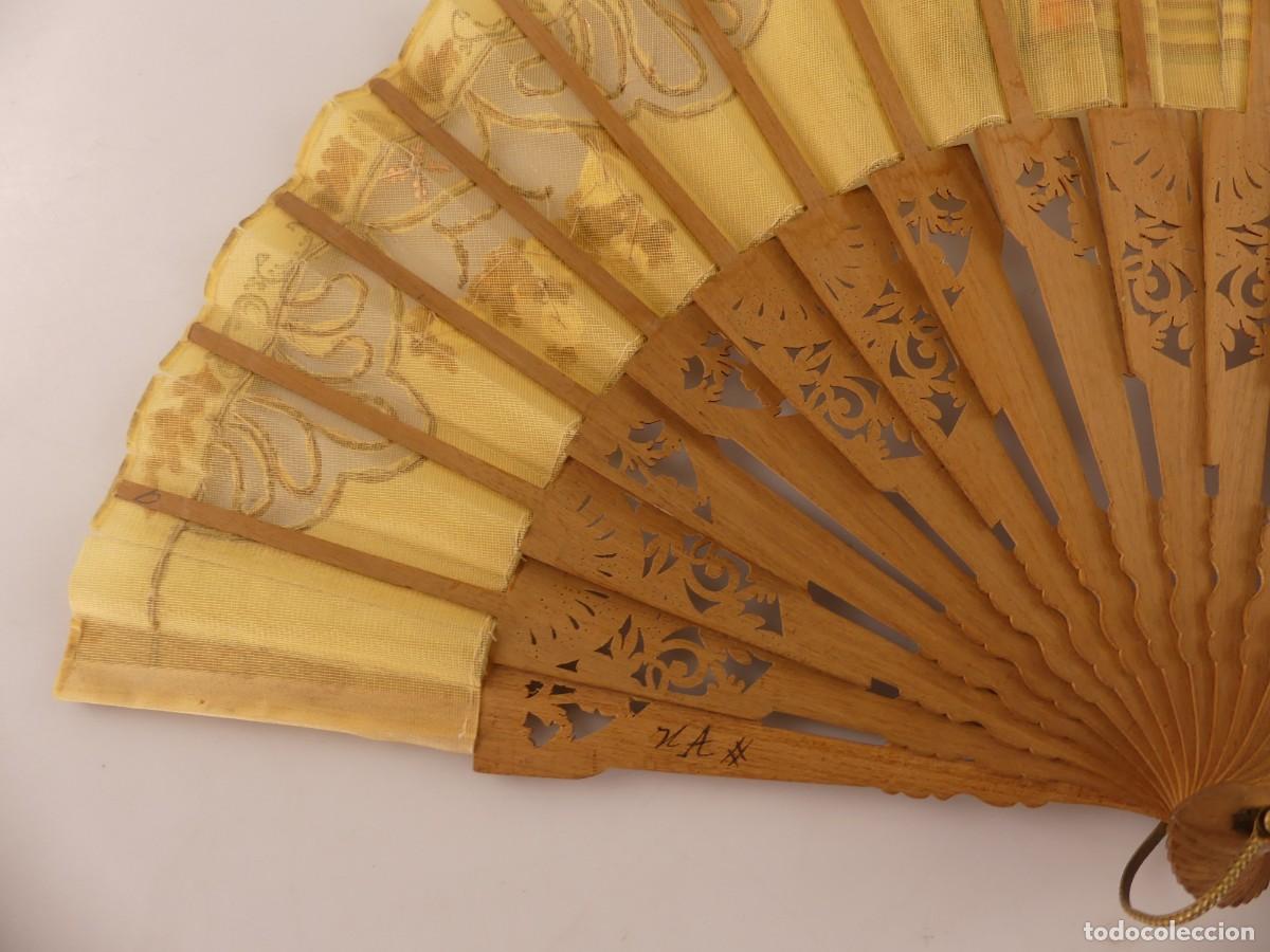 Antig&uuml;edades: BONITO ABANICO VARILLAS DE MADERA OBJETO DE COLECCION - Foto 16
