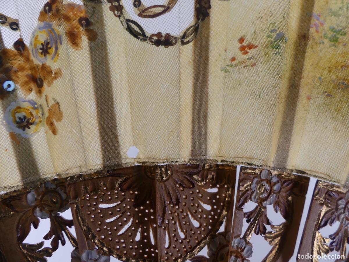 Antig&uuml;edades: BONITO ABANICO VARILLAS DE MADERA OBJETO DE COLECCION - Foto 18