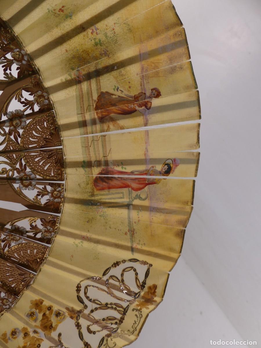 Antig&uuml;edades: BONITO ABANICO VARILLAS DE MADERA OBJETO DE COLECCION - Foto 19