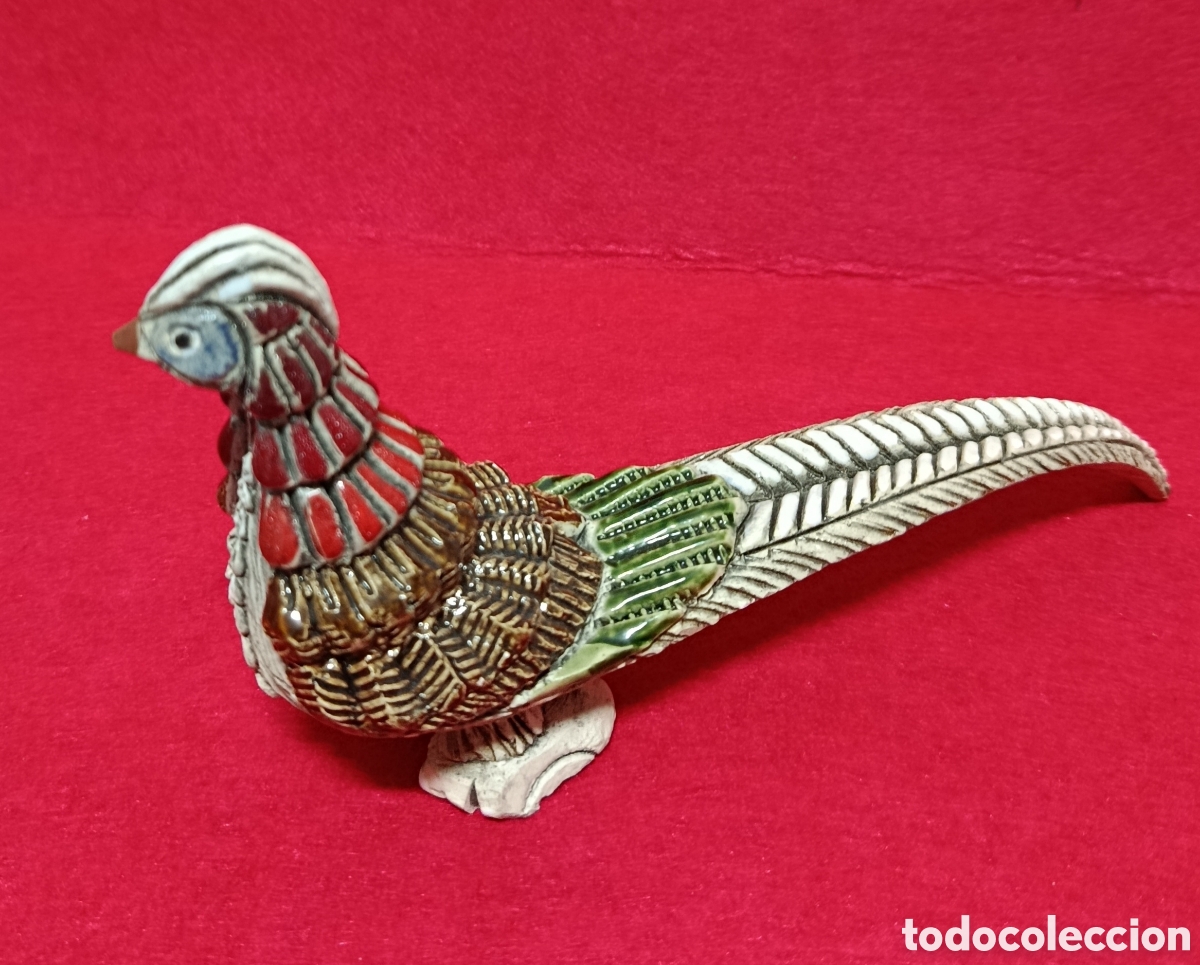 Oggetti Antichi: Vintage Artesania Rinconada fais&aacute;n Figura / Uruguay Pintado Cer&aacute;mica Vidriada