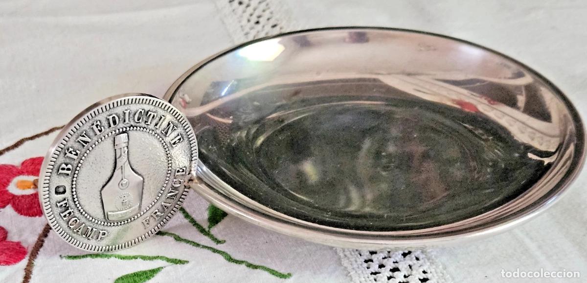 Antig&uuml;edades: RARE TASTE-VIN LIQUEUR ABBAYE BENEDICTINE DE FECAMP ARGENT MASSIF JUIN 1967