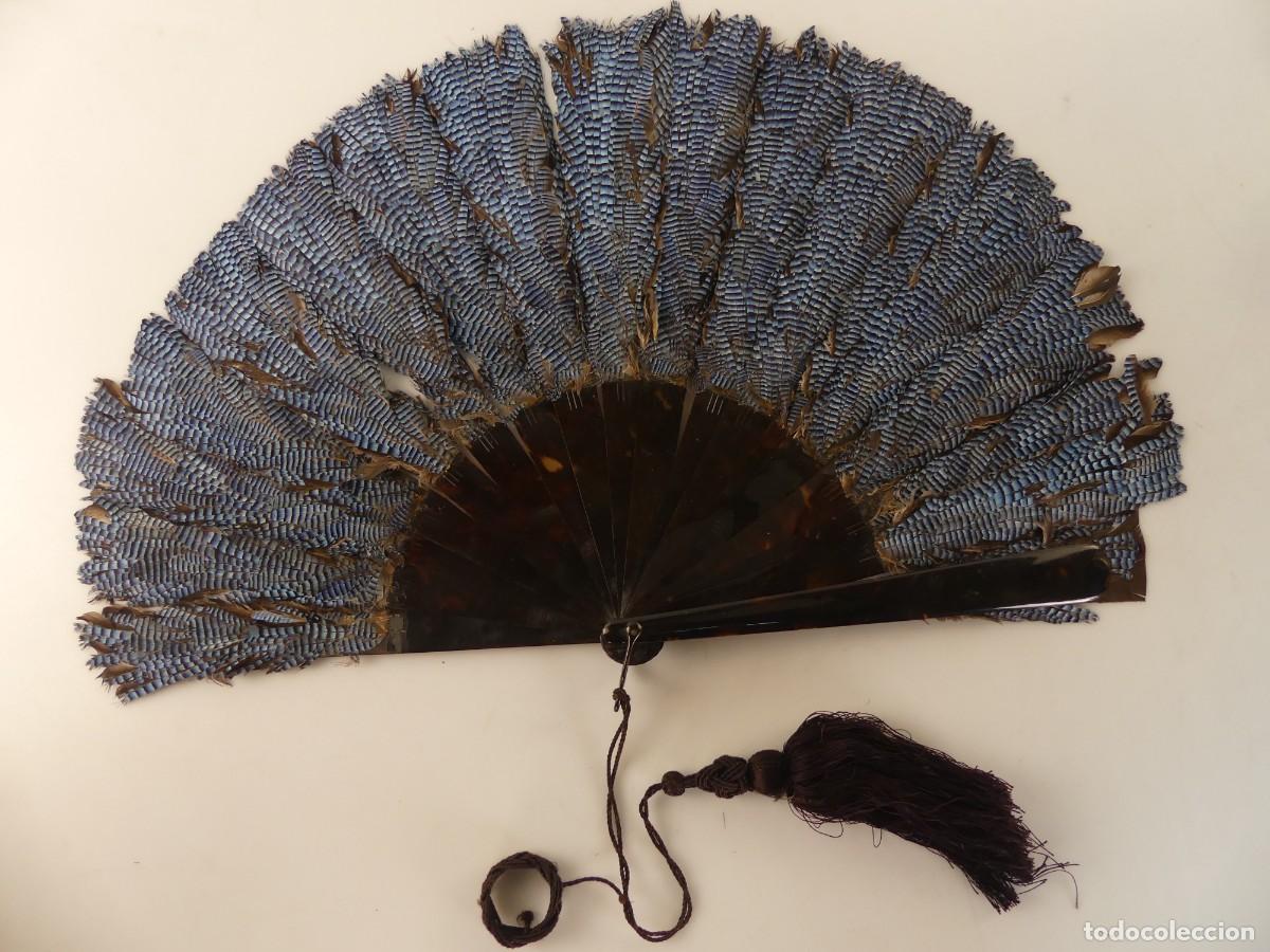 Antig&uuml;edades: ABANICO DECORADO A MANO -- PARA RESTAURAR - Foto 2