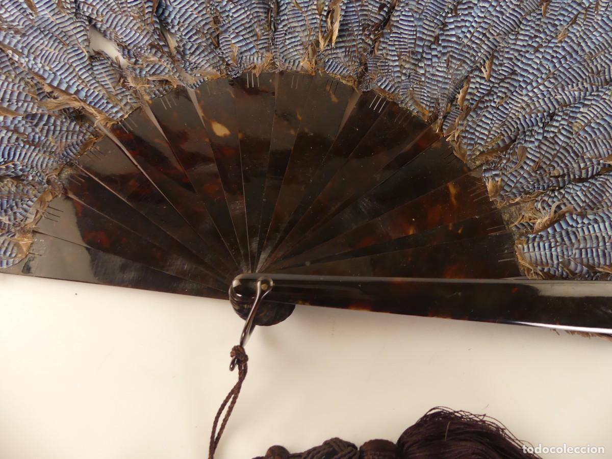 Antig&uuml;edades: ABANICO DECORADO A MANO -- PARA RESTAURAR - Foto 8