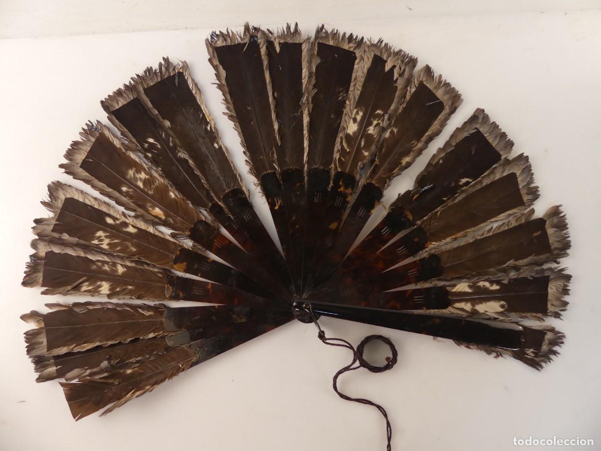 Antig&uuml;edades: ABANICO DECORADO A MANO -- PARA RESTAURAR - Foto 11