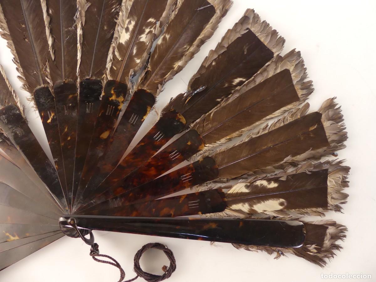 Antig&uuml;edades: ABANICO DECORADO A MANO -- PARA RESTAURAR - Foto 12
