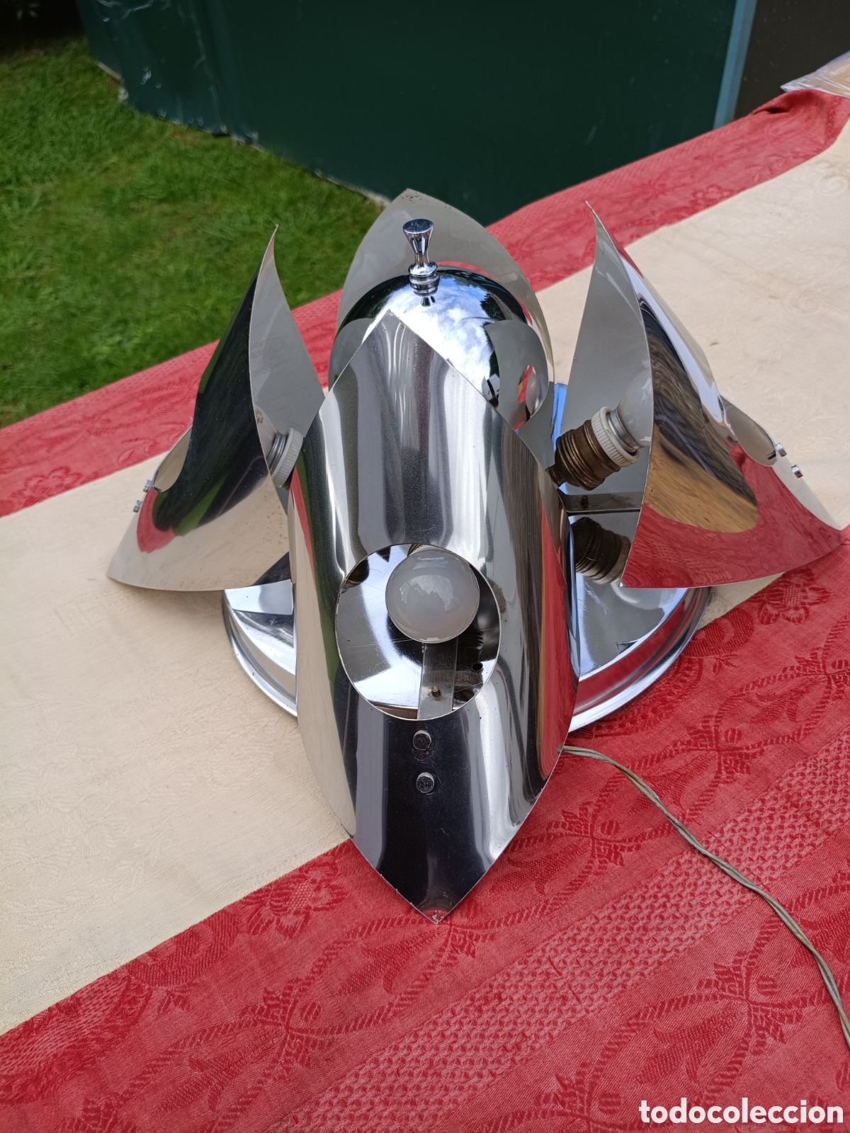 Antig&uuml;edades: Lampara de dise&ntilde;o en aluminio - Foto 2