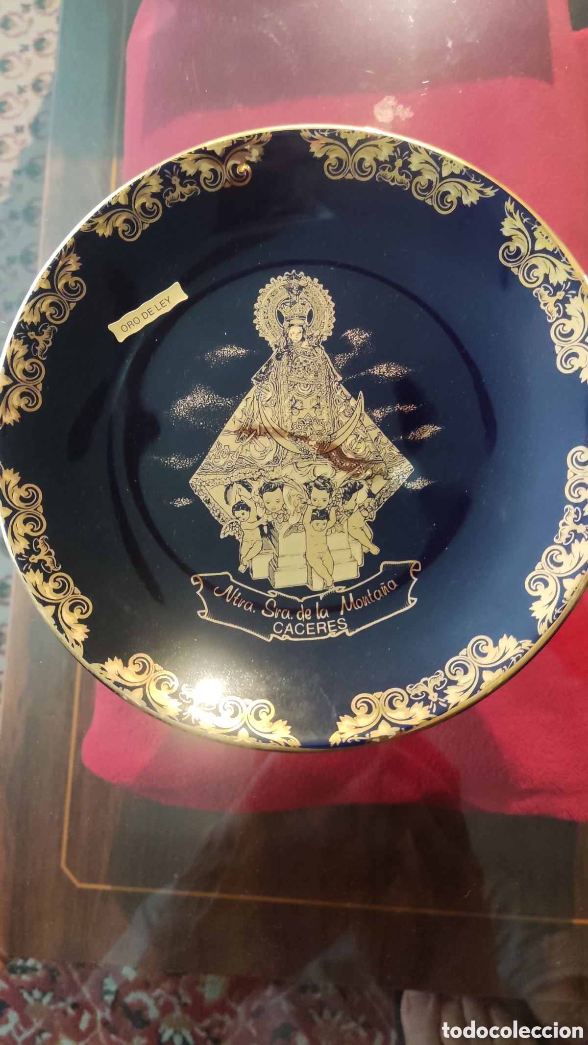 Antig&uuml;edades: Plato para colgar, nuestra se&ntilde;ora de la monta&ntilde;a C&aacute;ceres