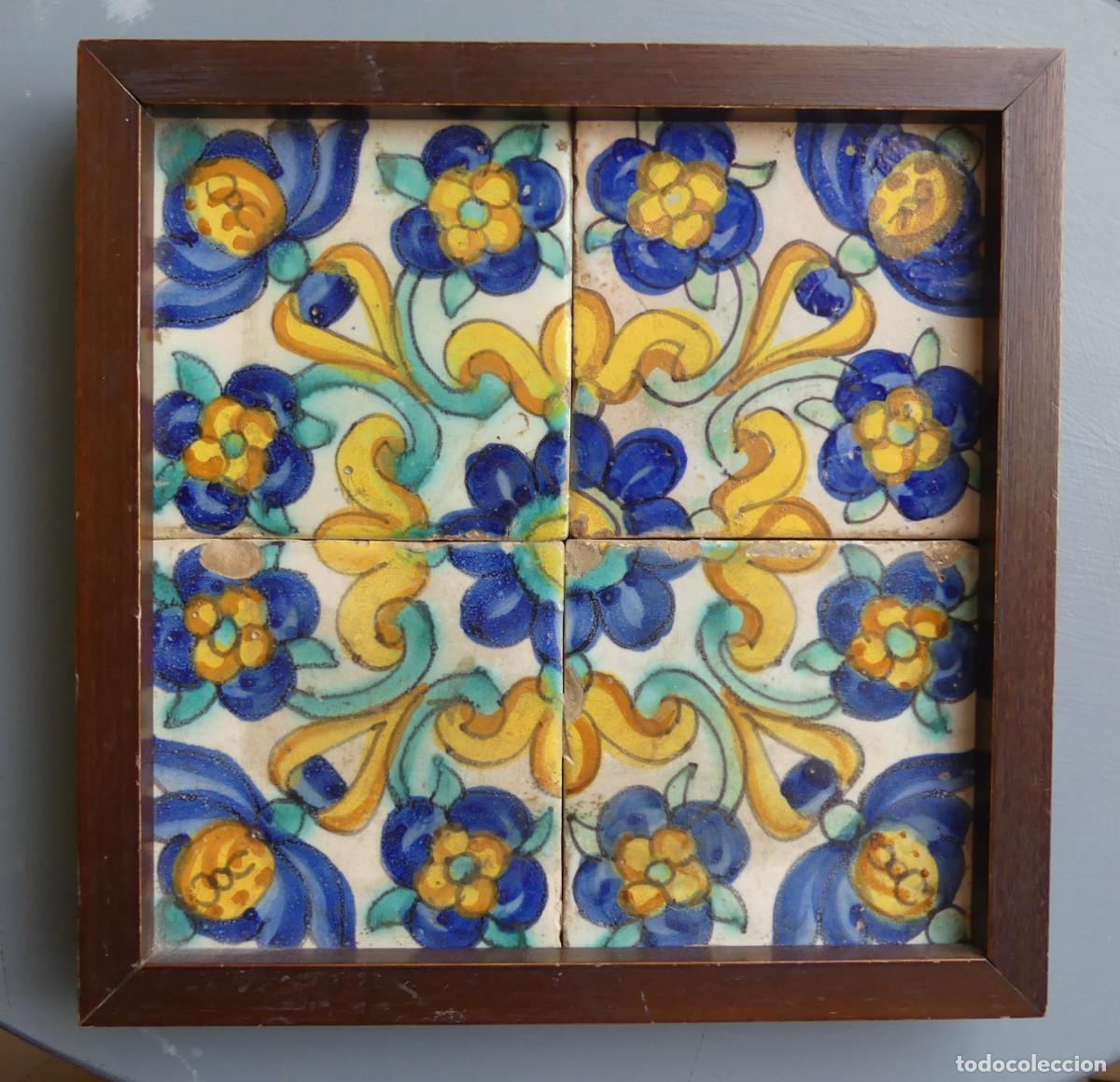 Antig&uuml;edades: JUEGO AZULEJOS VALENCIANOS SIGLO XVIII ( PAGO POR BIZUM )