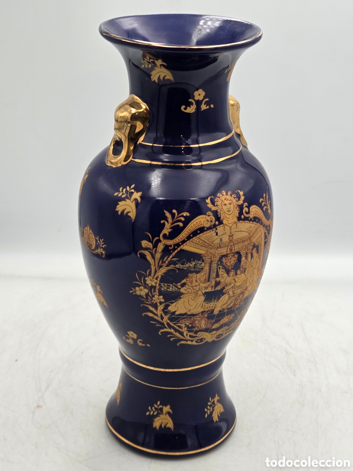 Antig&uuml;edades: JARR&Oacute;N EN PORCELANA AZUL COBALTO - Foto 2
