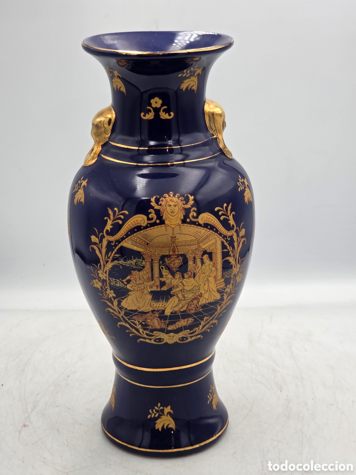 Antiguidades: JARR&Oacute;N EN PORCELANA AZUL COBALTO