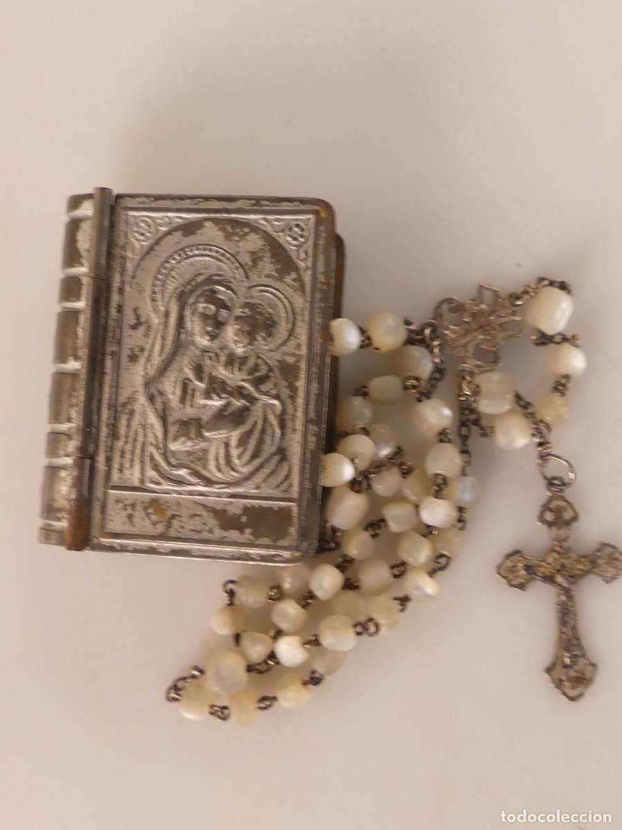 Antiquit&auml;ten: Maravilloso Rosario Precioso Objeto Religioso Excelente Detallado con cajita