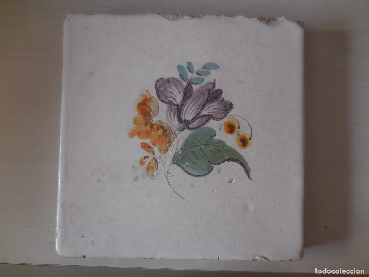 Antig&uuml;edades: AZULEJO. RAMO FLORAL. VALENCIA. C. 1820. ORIGINAL&iexcl;&iexcl;&iexcl;