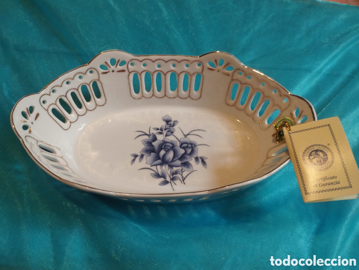 Antiguidades: Bandeja Venetian Lagoon fine pocelain mide 25cmX15cm