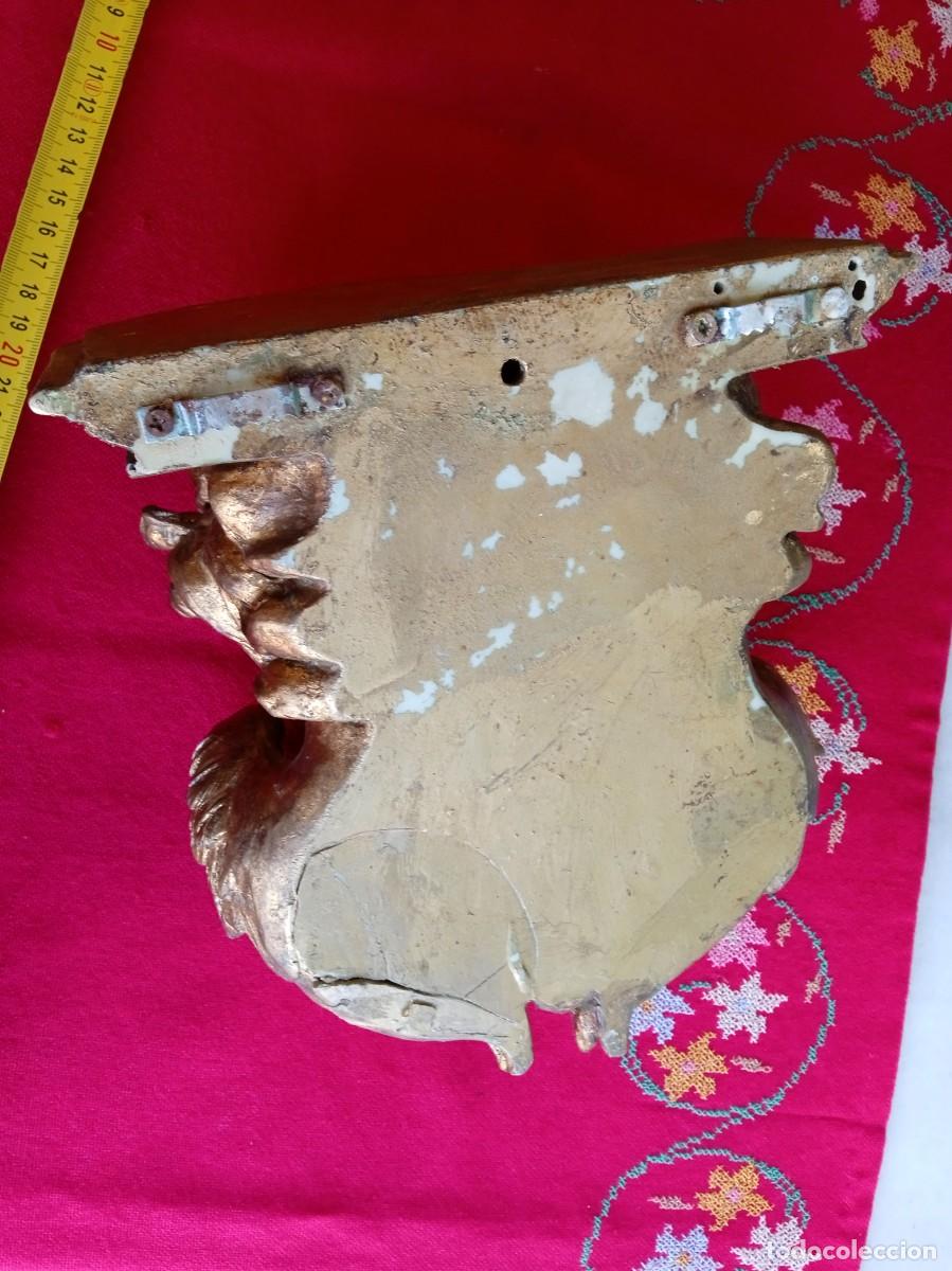 Antig&uuml;edades: M&eacute;nsula repisa de pared para figura - Foto 5