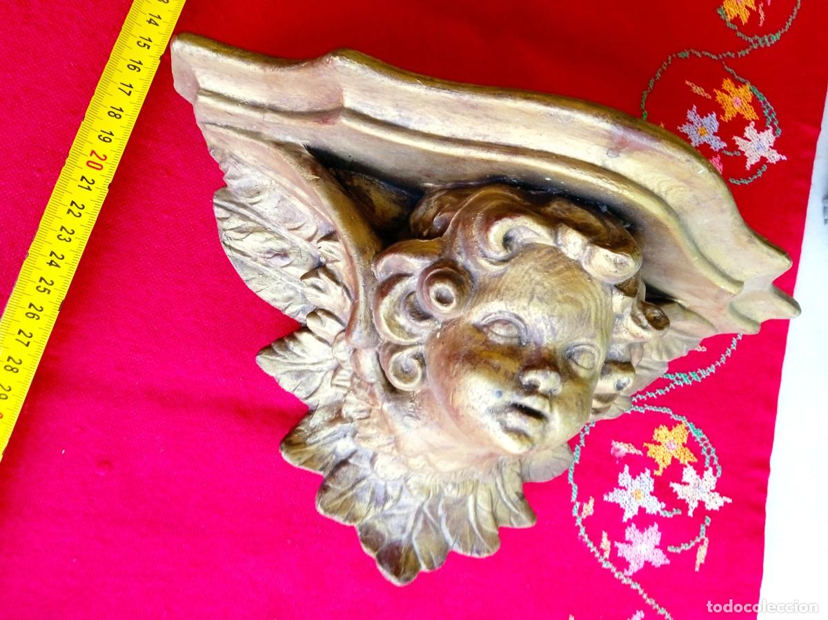 Antig&uuml;edades: M&eacute;nsula repisa de pared para figura - Foto 3