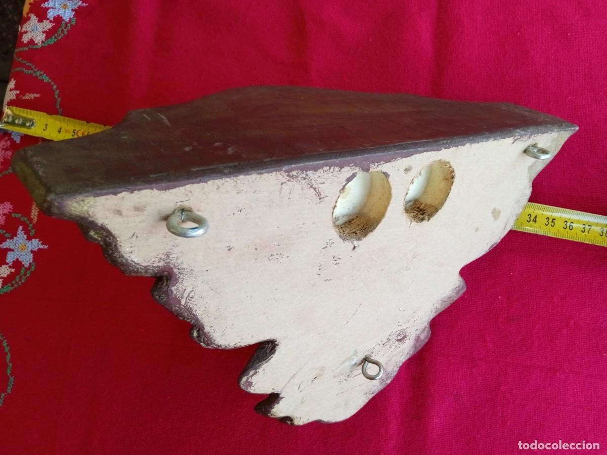Antig&uuml;edades: M&eacute;nsula repisa de pared para figura - Foto 5