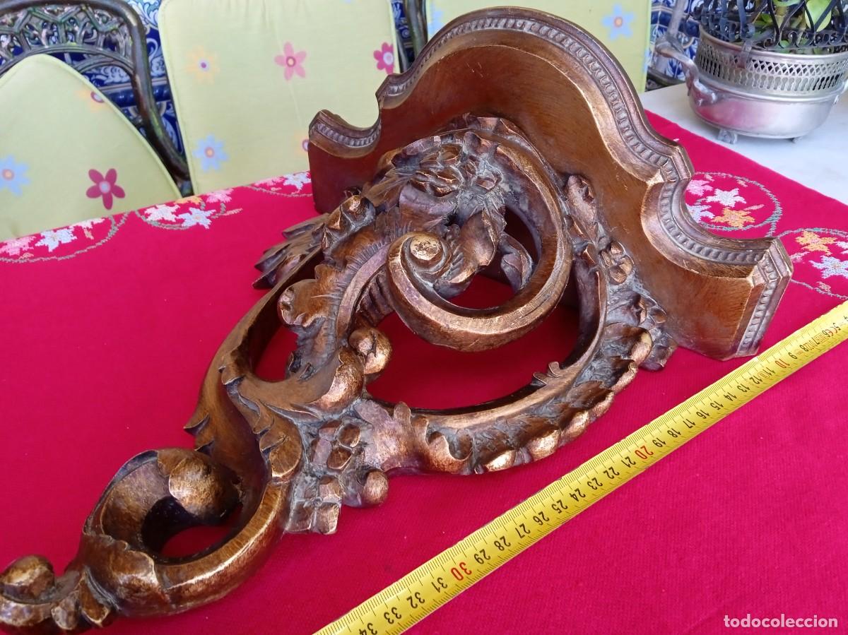 Antig&uuml;edades: M&eacute;nsula repisa de pared para figura - Foto 3