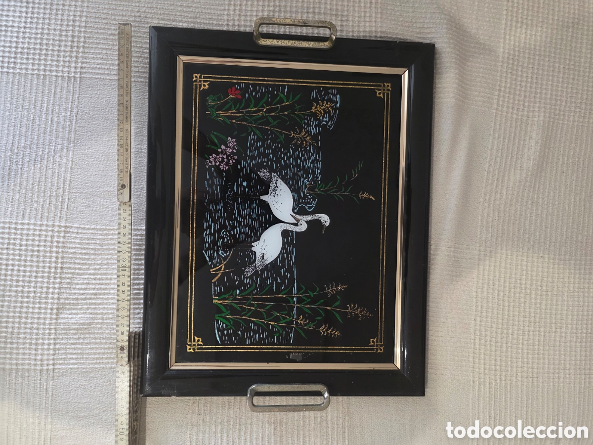 Antig&uuml;edades: Bandeja Oriental Vintage decorativo