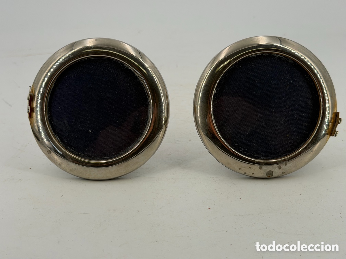 Antig&uuml;edades: Pareja de Marcos Plateados - Foto 2