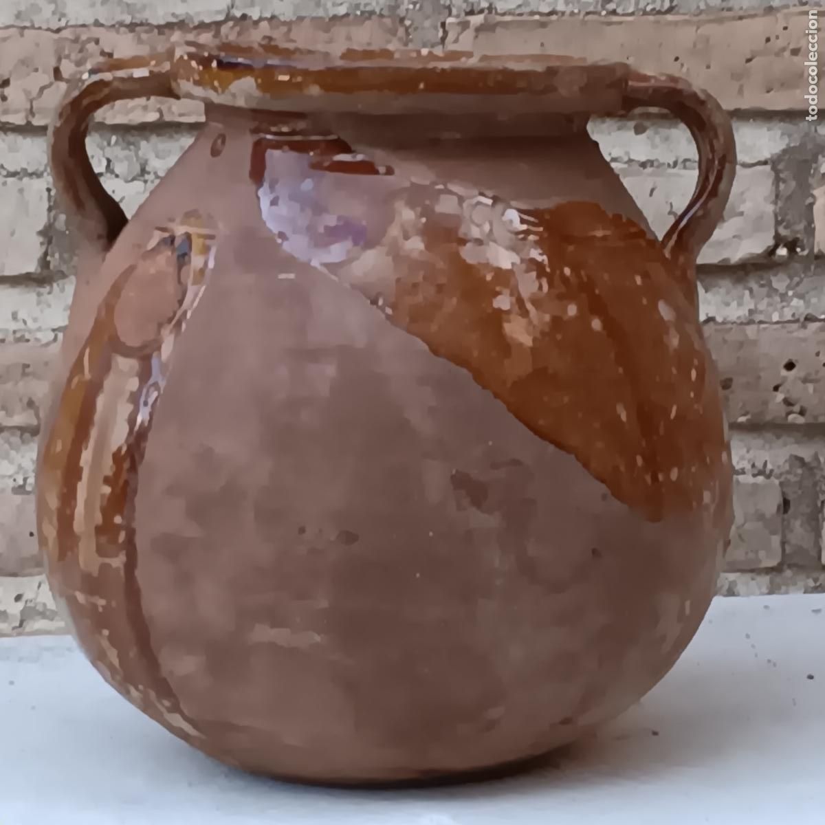 Antig&uuml;edades: ORZA / PUCHERO ANTIGUO EN CERAMICA POPULAR.