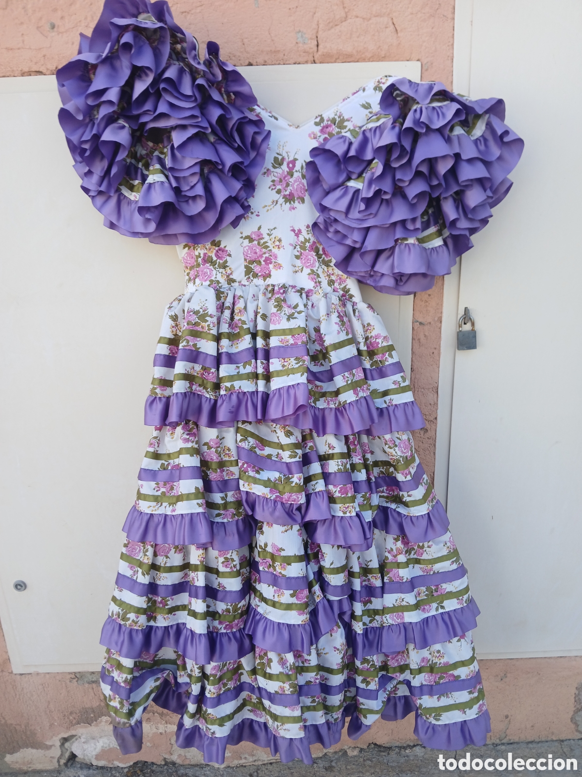 Antig&uuml;edades: ANTIGUO TRAJE DE FLAMENCA, SEVILLANA.