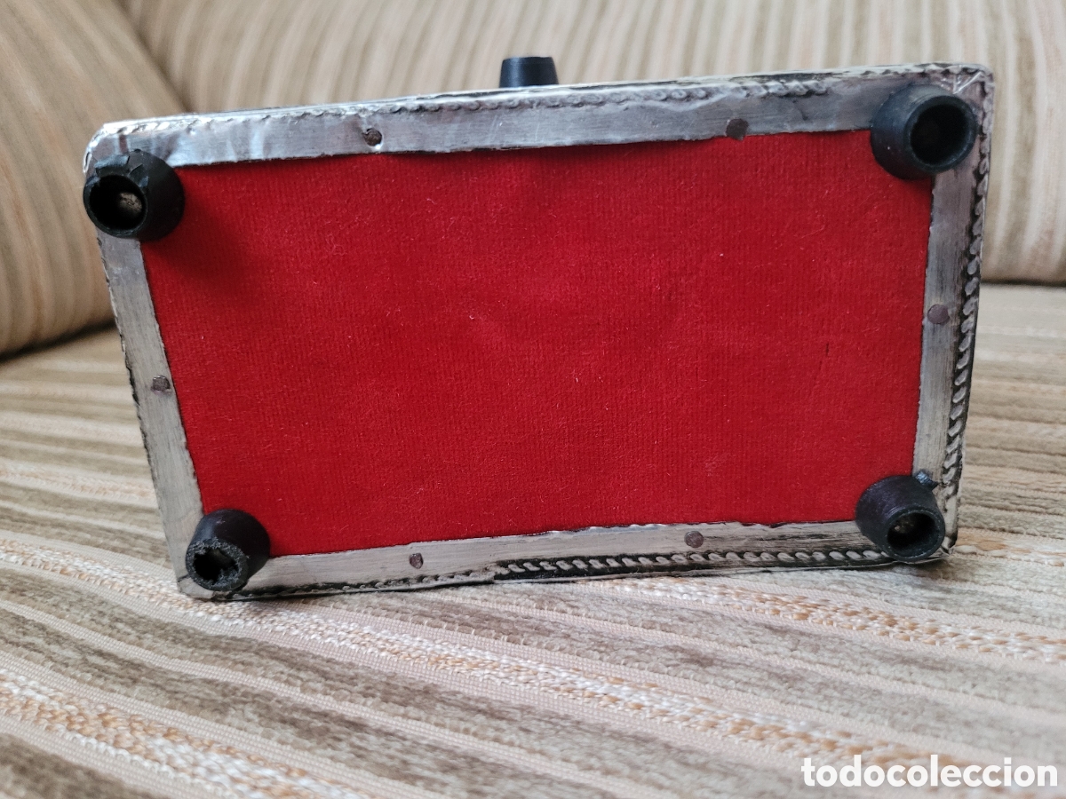 Antig&uuml;edades: CAJA de MADERA, FORRADA DE METAL - Foto 6