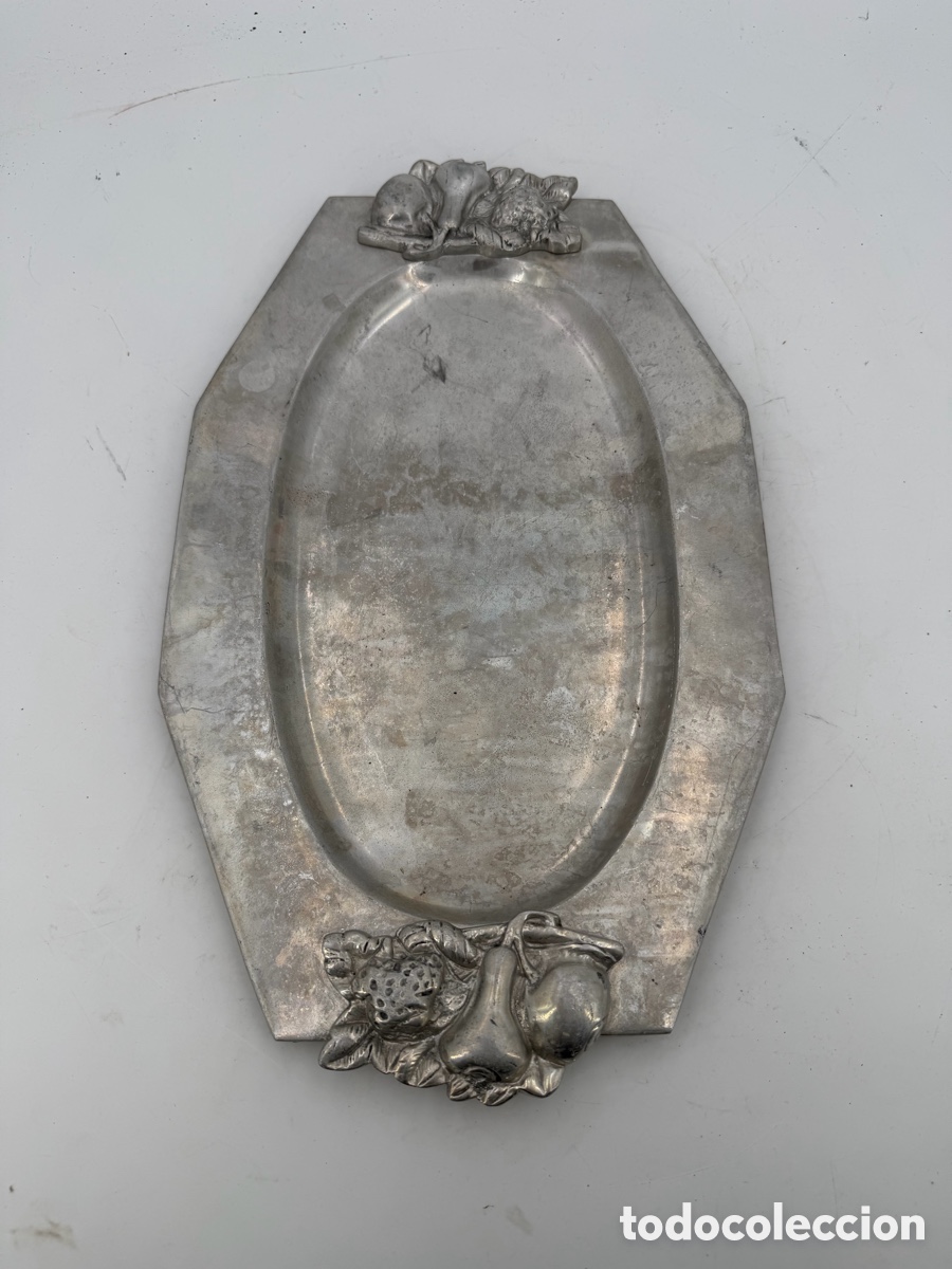 Antig&uuml;edades: Gran Bandeja de Dise&ntilde;o Esta&ntilde;o - Foto 3