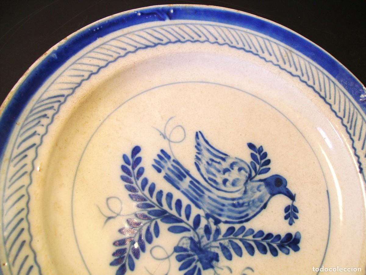 Antig&uuml;edades: ROTUNDO PLATO CER&Aacute;MICA XIX - Foto 3