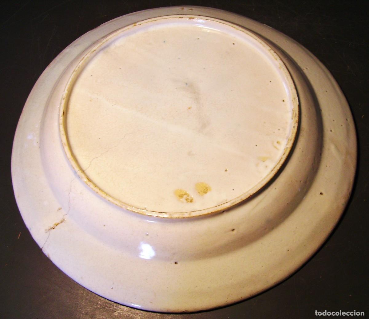 Antig&uuml;edades: ROTUNDO PLATO CER&Aacute;MICA XIX - Foto 7