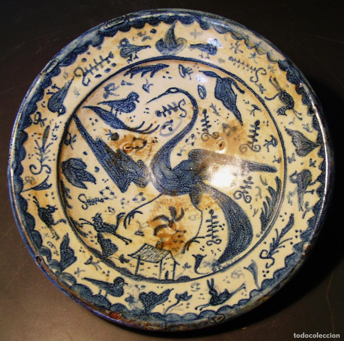Antiques: PLATO CER&Aacute;MICA ARAGONESA DE TERUEL XVII &ndash; XVIII
