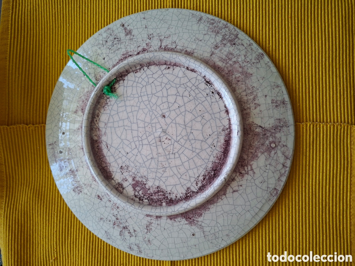 Antig&uuml;edades: PLATO CERAMICA (31 ctms) - Foto 4