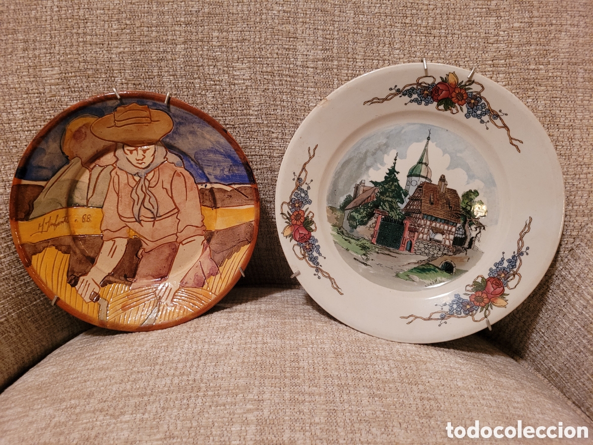 Antig&uuml;edades: PLATOS DE PORCELANA/CERAMICA (2)