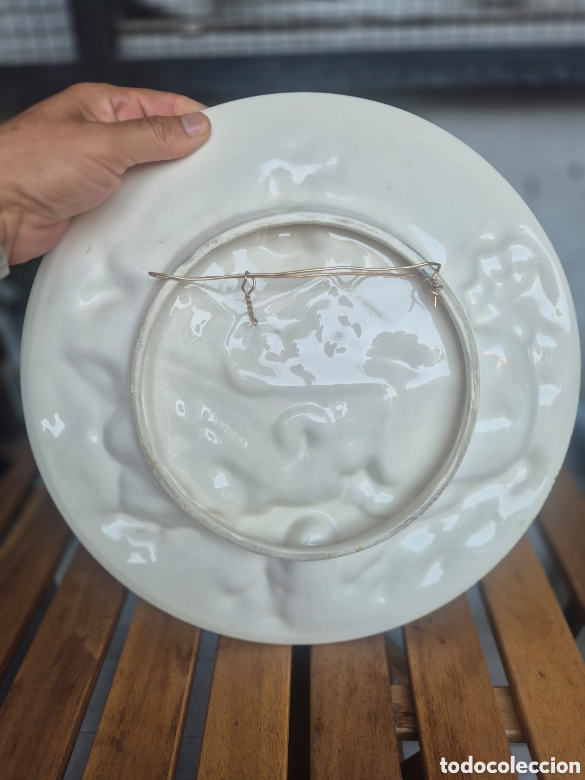 Antig&uuml;edades: Anticuo plato decorativo - Foto 6