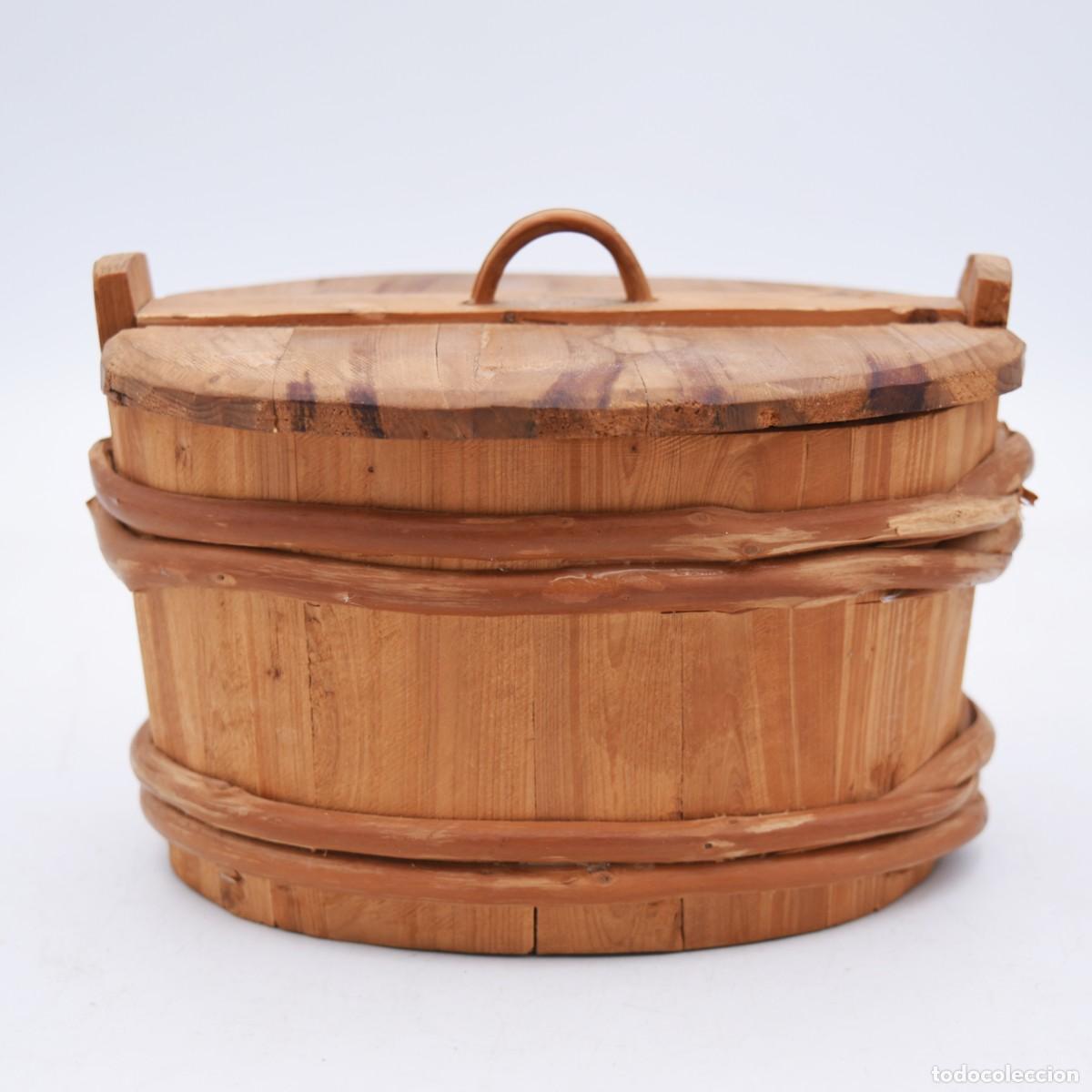 Antig&uuml;edades: Recipiente de madera - Foto 3