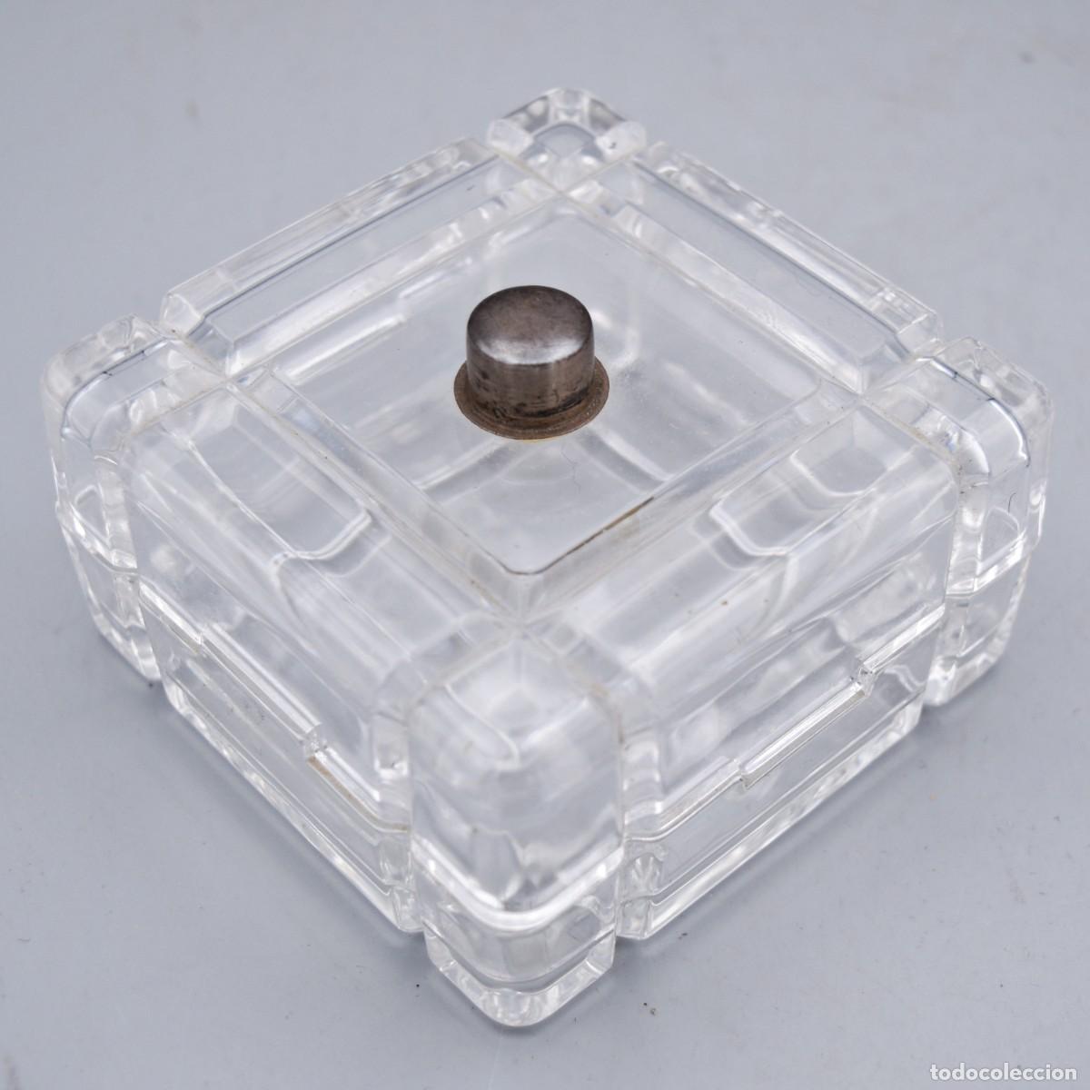 Antig&uuml;edades: Joyero de cristal y plata - Foto 6