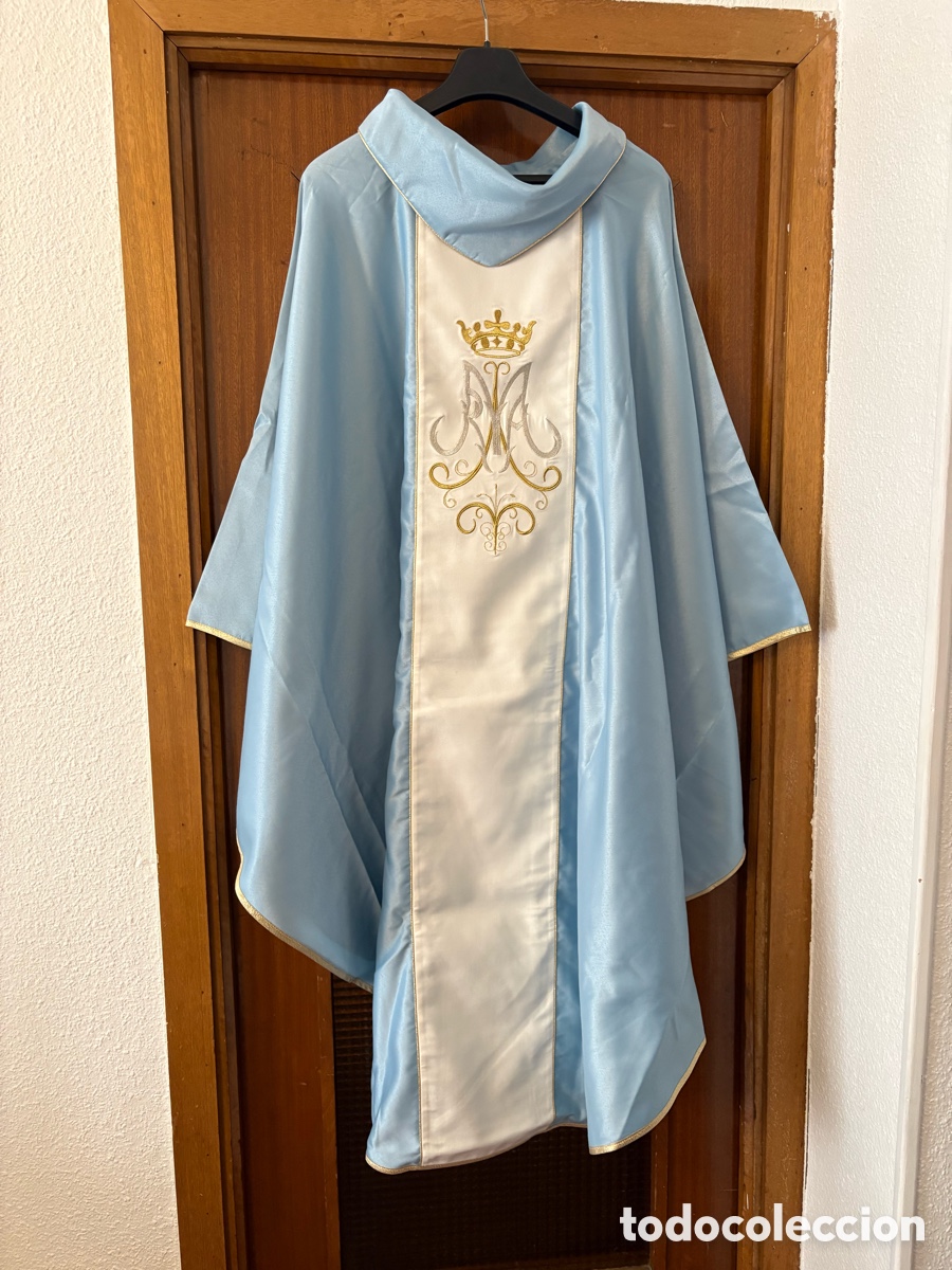 Antig&uuml;edades: Casulla azul de la Inmaculada
