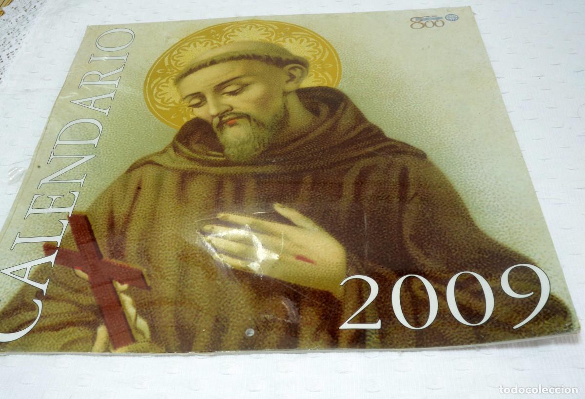 Antig&uuml;edades: Calendario del a&ntilde;o 2009, portada San Francisco de As&iacute;s, sin abrir