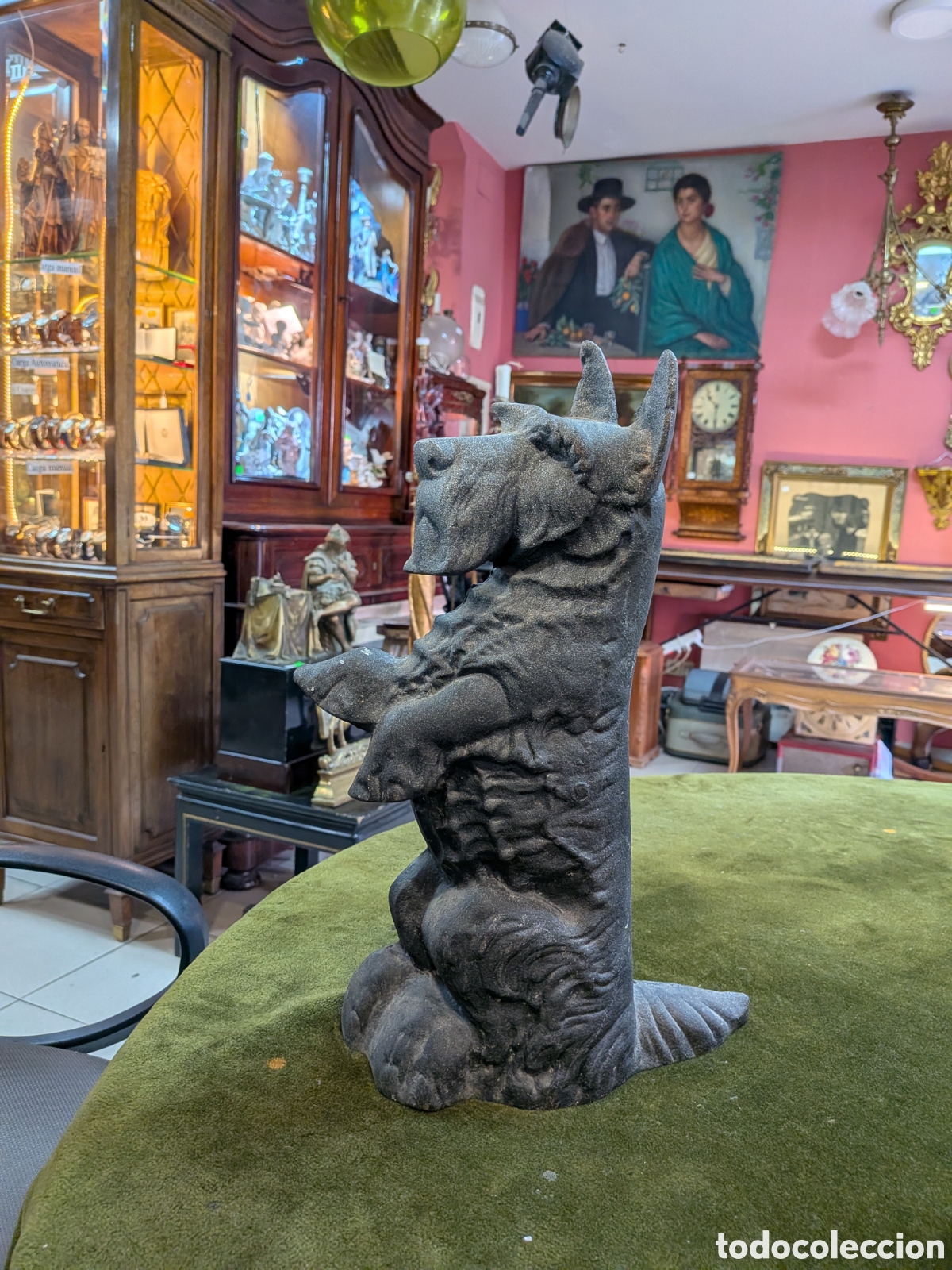 Antig&uuml;edades: Tope de puerta en hierro fundido. REF-123/5