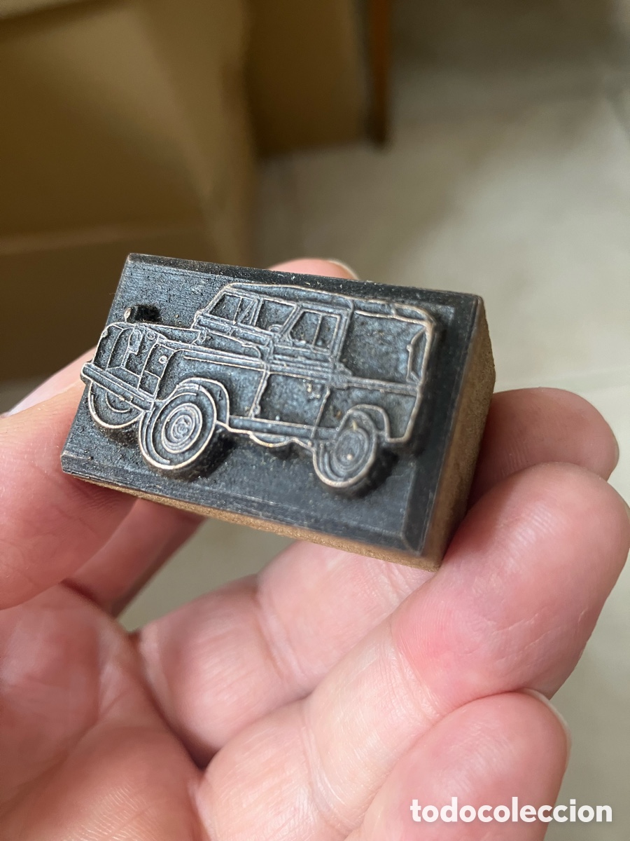 Antig&uuml;edades: Land Rover sello de imprenta