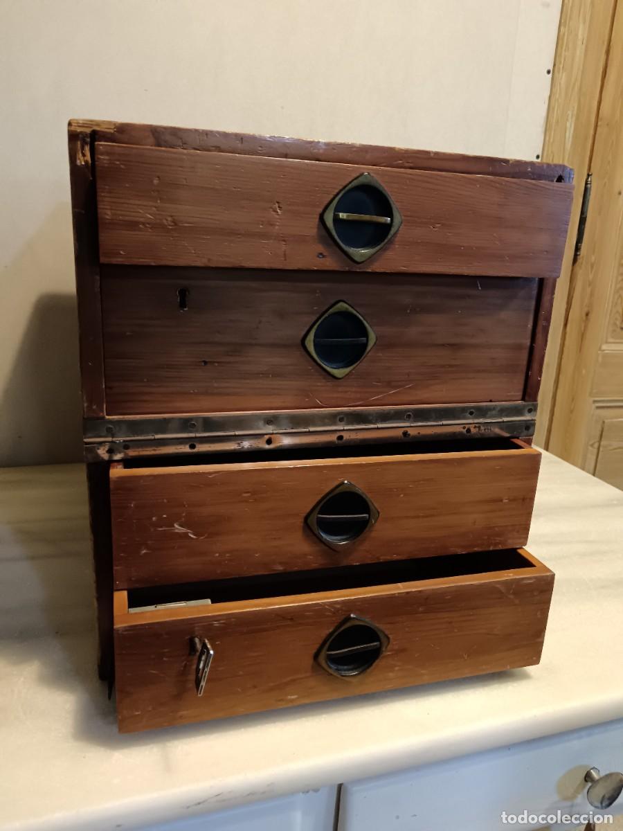 Antig&uuml;edades: ANTIGUO ARCHIVADOR PORTADOCUMENTOS - Foto 4