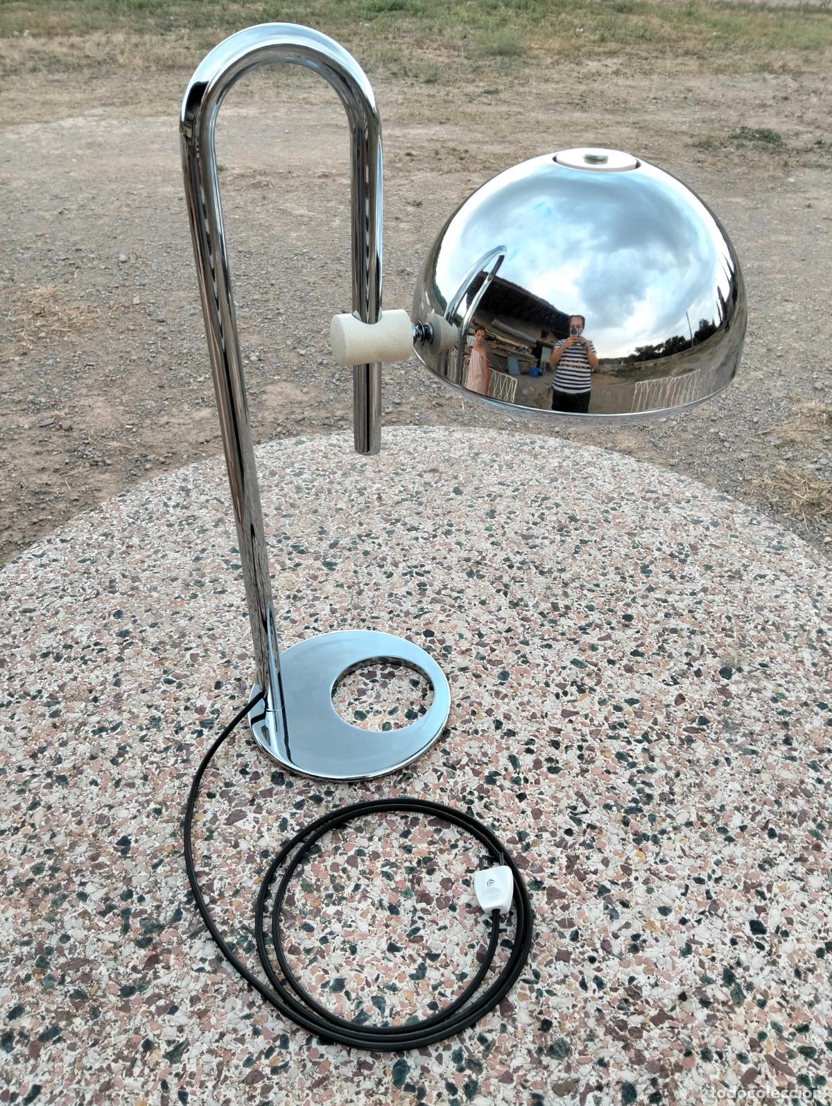 Antiques: L&aacute;mpara vintage estilo space-age antigua de sobremesa fase grin Perez de la Oliva a&ntilde;os 60-70