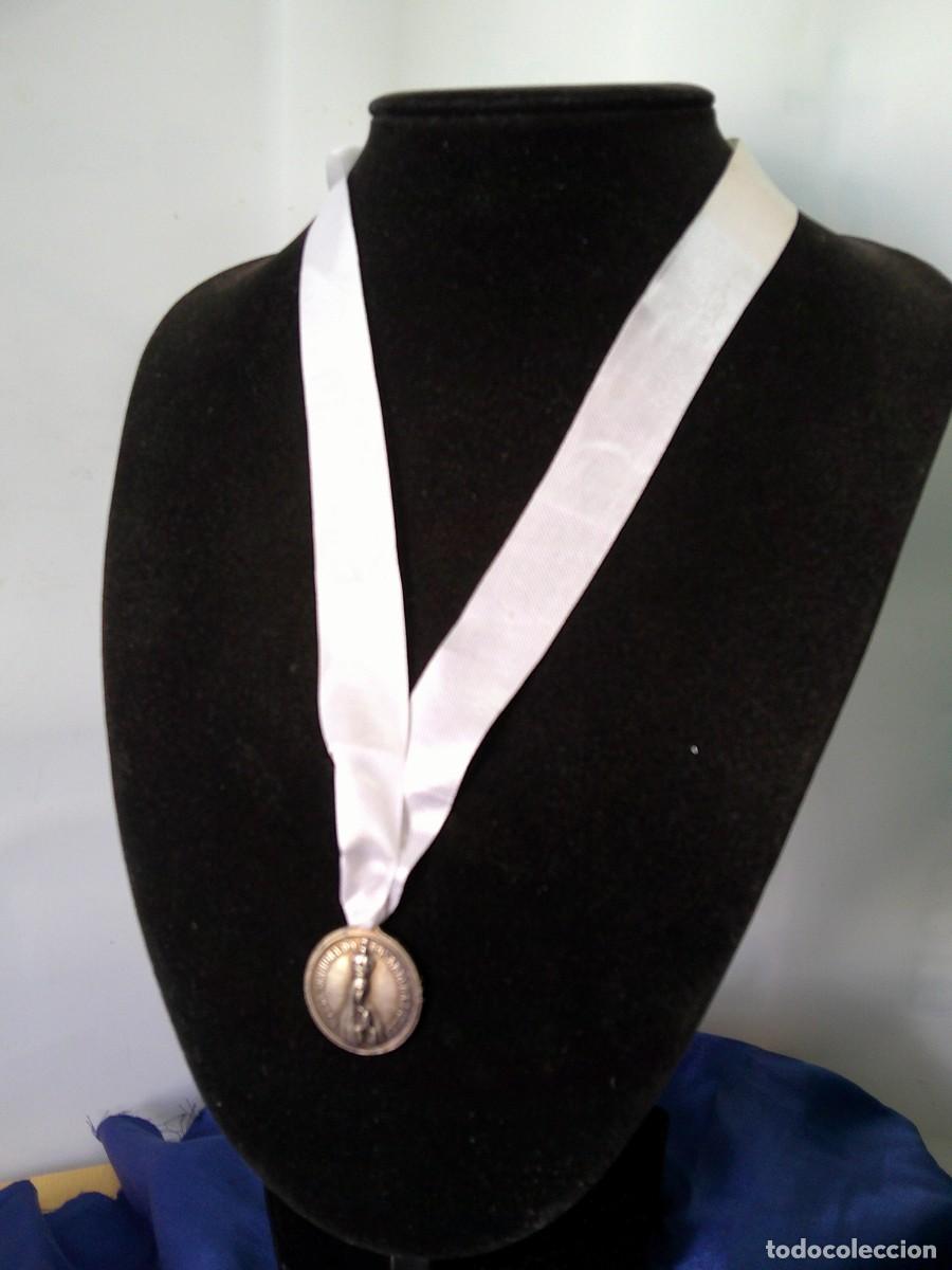 Antig&uuml;edades: &iexcl;&iexcl; MEDALLA: Virgen de &rdquo;FATIMA&rdquo; (A dos Caras). Con marca del Dise&ntilde;ador. CIRCA-1910... PLATA. !! C-6.
