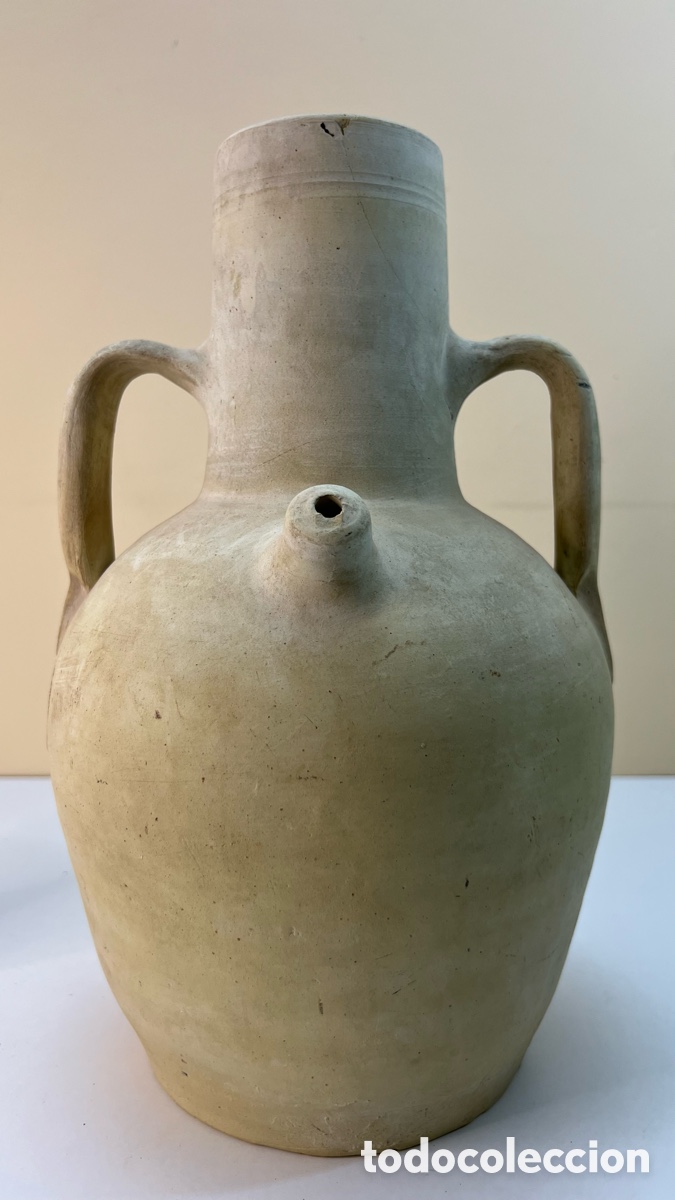 Antig&uuml;edades: Antiguo Botijo de ceramica Tradicional Popular