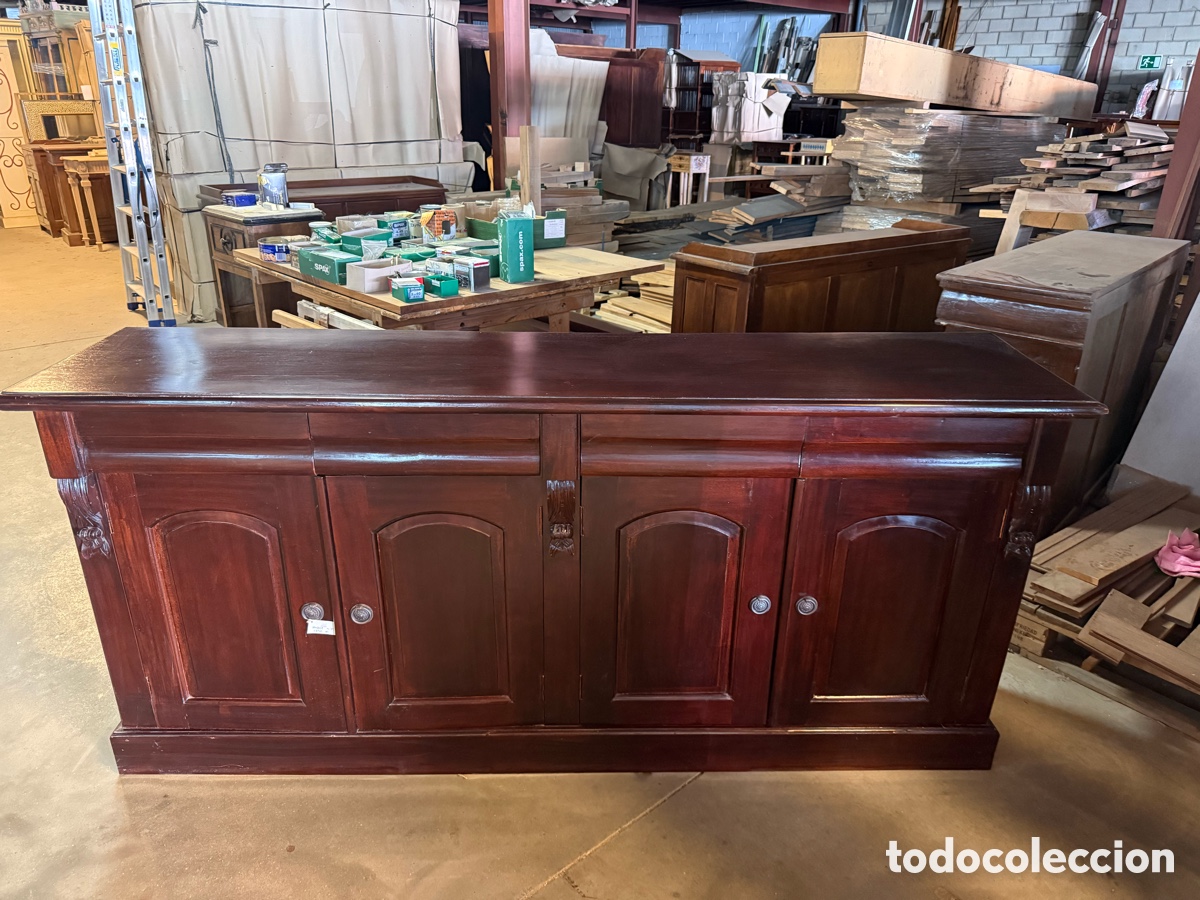 Antig&uuml;edades: Buffet victoriano en caoba maciza - Foto 20