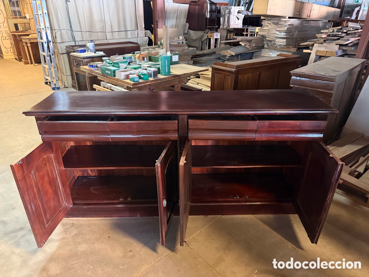 Antig&uuml;edades: Buffet victoriano en caoba maciza - Foto 23