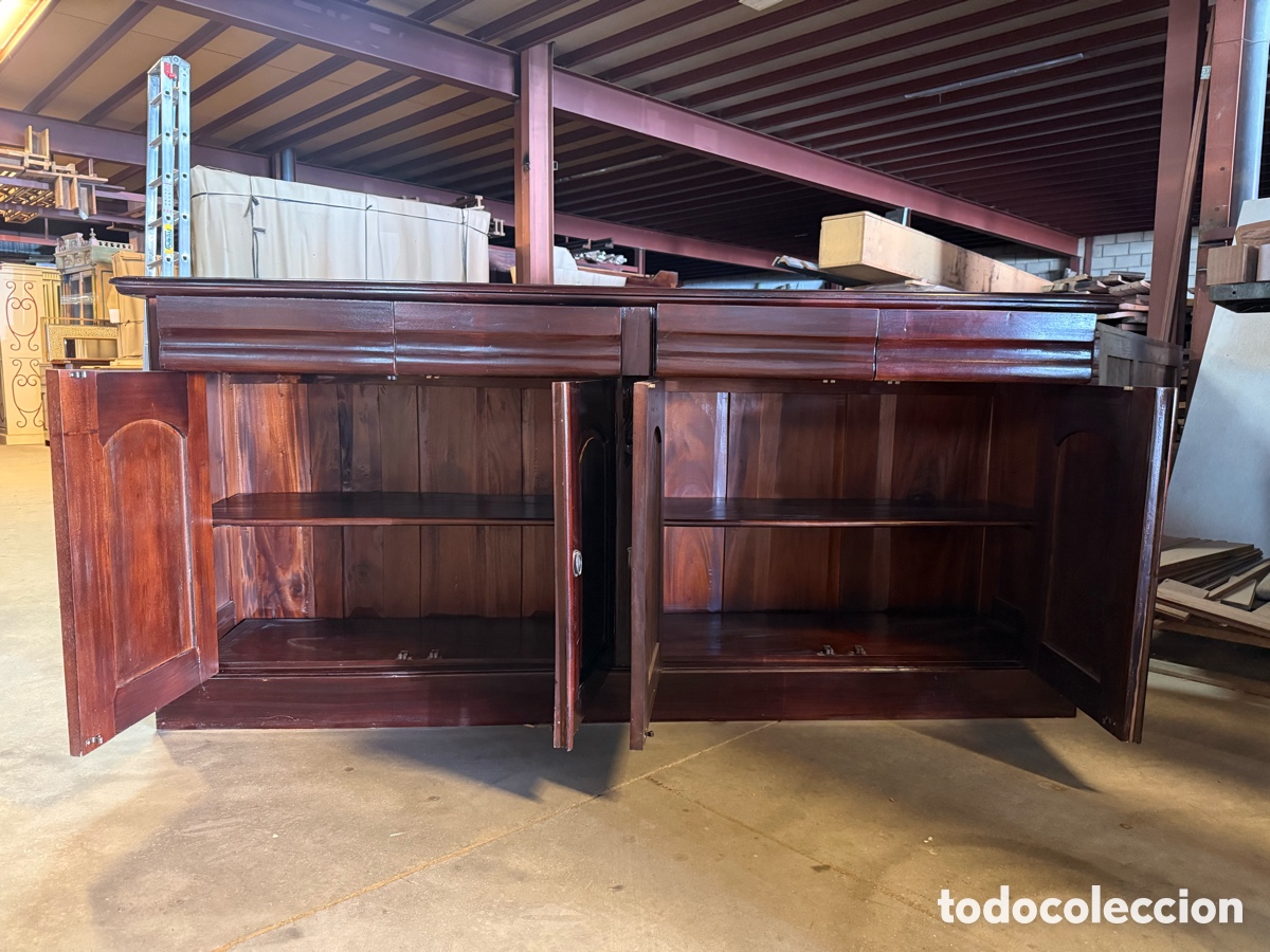 Antig&uuml;edades: Buffet victoriano en caoba maciza - Foto 24