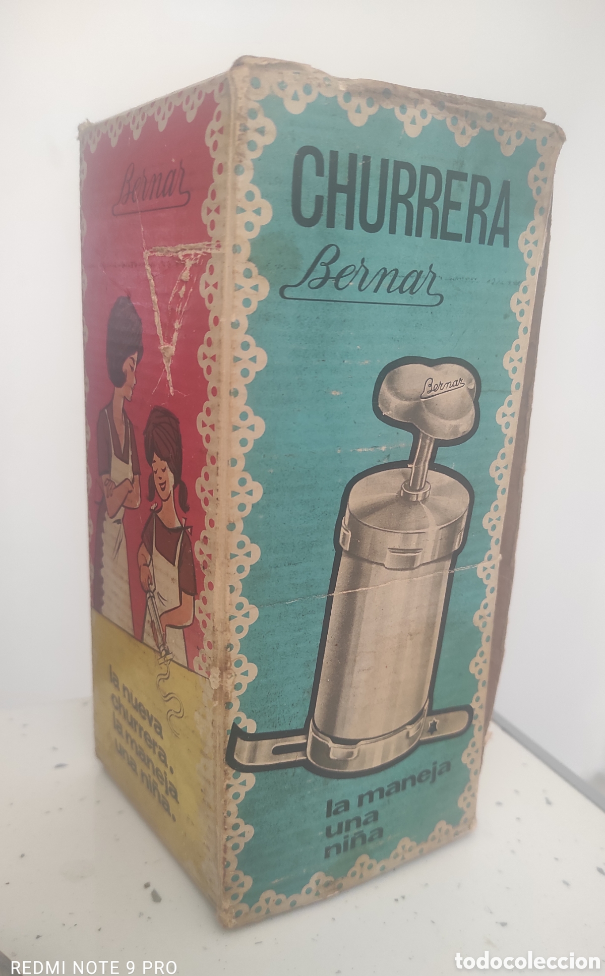 Antig&uuml;edades: Antigua Churrera Bernar ( A&ntilde;os 60) - Modelo C&oacute;d. 49- Con caja original &rdquo;La maneja una ni&ntilde;a&rdquo; COMPLETA