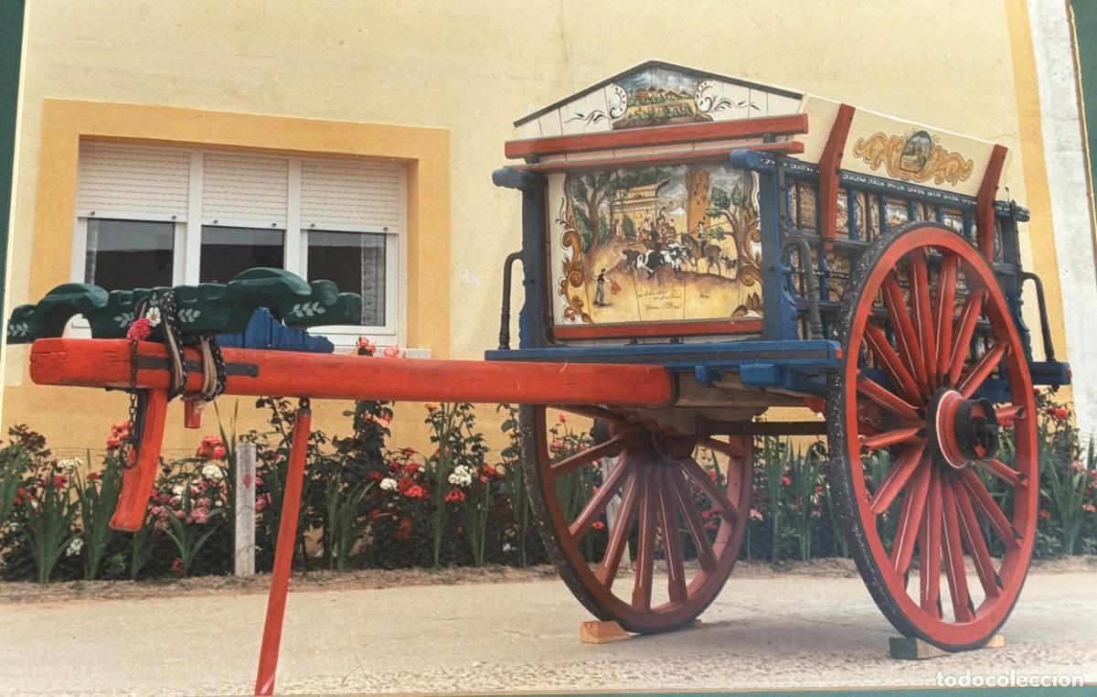 Antig&uuml;edades: Carro de bueyes pintado a mano