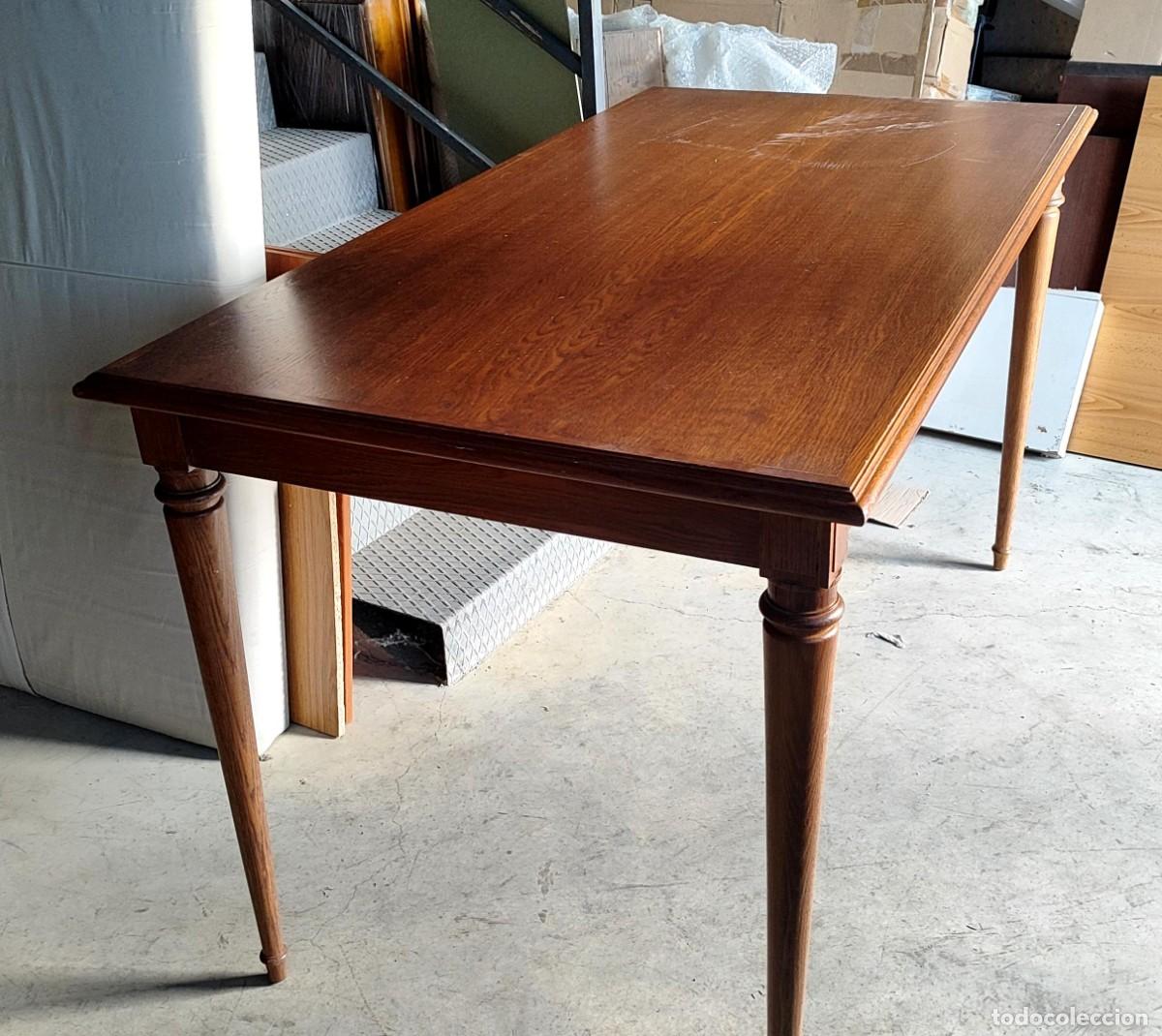 Antig&uuml;edades: Mesa mostrador en madera de roble 150 x 80 SXX