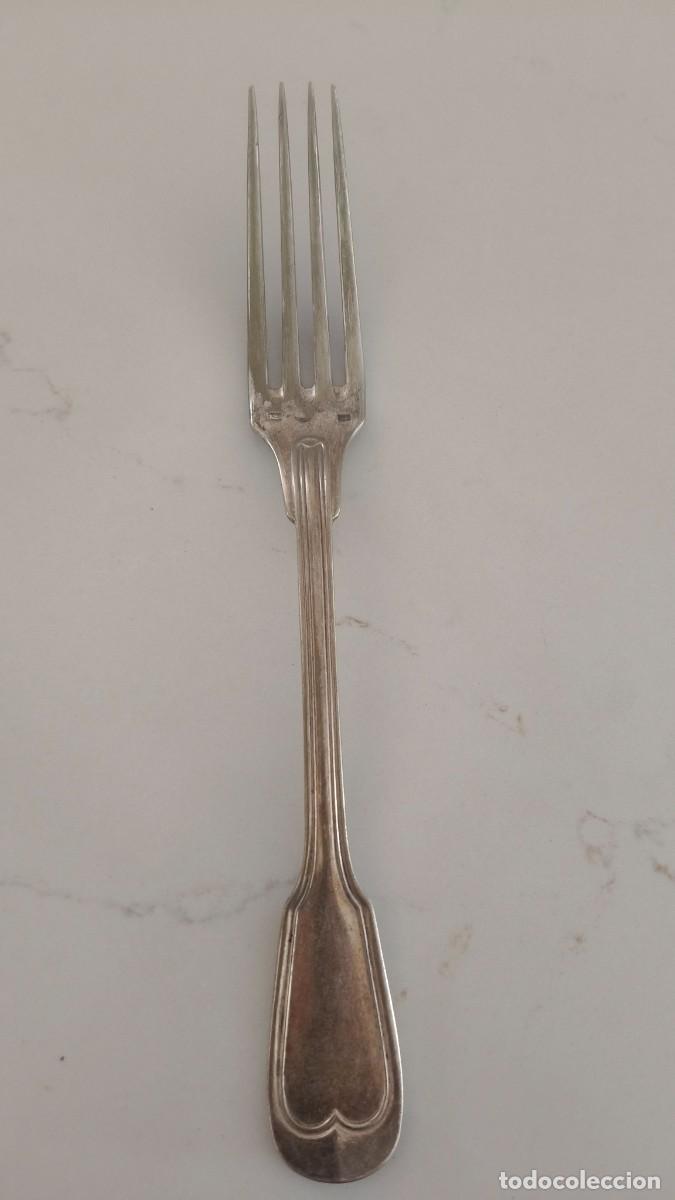 Antiguidades: Fourchette argent massif Solid silver 800 italy